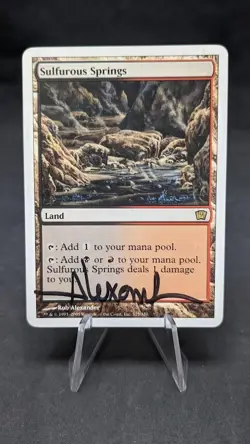 Sulfurous Spring - MTG Magic - 9th Edition - Signed by Rob Alexander HP - Image 1