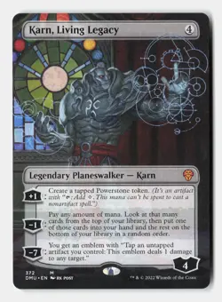 Karn, Living Legacy (Borderless) 372 Dominaria United Magic: The Gathering NM - Image 1