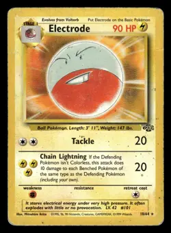 Electrode 18/64 Rare Jungle Set Pokemon Card - 3 - Image 1