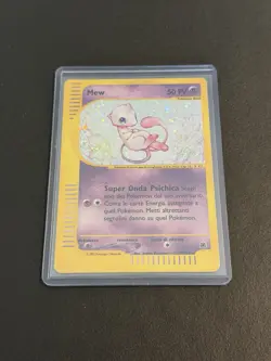 Mew 19/165 Expedition Base Set Holo Rare Pokemon Card - ITA - Excellent - Image 1