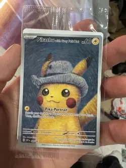 Pokemon x Van Gogh: Pikachu with Grey Felt Hat SVP 085 Promo Card Sealed - Image 1
