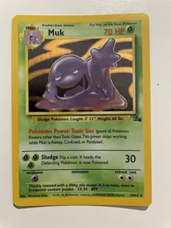Muk 13/62 Fossil Holo Rare WoTC - Pokemon TCG -LP - Image 1