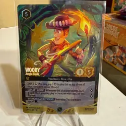 Woody Jungle Guide Lorcana Set Championship Top 8 Promo Foil Card - Image 1