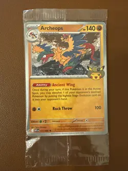 Pokemon TCG Field Museum Archeops Fossil Promo Card - Sealed & In Hand! - Image 1