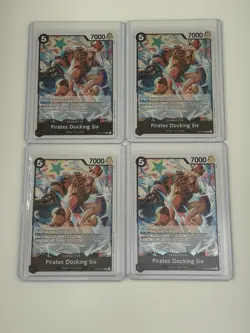 Pirates Docking Six OP15-088 Adventures On Kami’s Island 4 Card Play Set Lot - Image 1