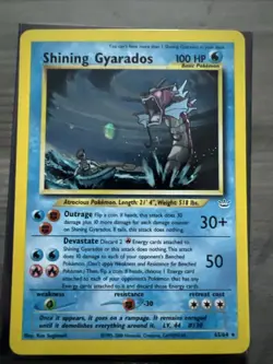 Pokemon TCG Shining Gyarados Holo Neo Revelation Card 65/64 Secret Rare - Image 2