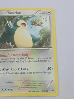 Pokemon TCG Snorlax Breakthrough Uncommon 118/162 - Image 3
