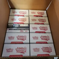 Pokemon TCG SV10.5 White Flare Elite Trainer Box Case (10 ETBs) Sealed in Box - Image 1