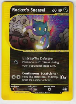 POKEMON-e TCG NINTENDO Best of Game NM non-holo RARE Promo #5 ROCKET'S SNEASEL - Image 1