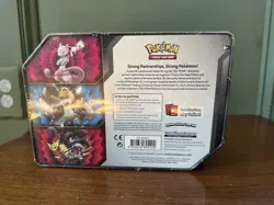 Pokemon TCG Partnership Tin Lucario and Melmetal GX, tear - Image 2