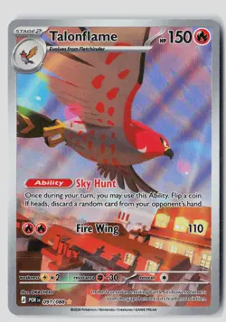 Talonflame 091/088 Holo Illustration Rare Perfect Order Pokemon NM - Image 1