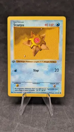 Staryu 65/102 (Shadowless) - Pokemon TCG - Base Set - Gray Stamp 1st ED - LP - Image 1
