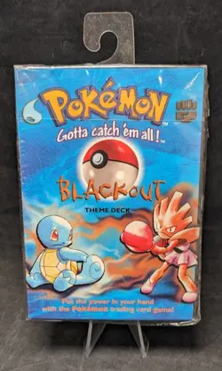 BLACKOUT (Water vs. Fighting) Theme Deck - Pokemon TCG 1999 - Factory Sealed - Image 1