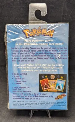 BLACKOUT (Water vs. Fighting) Theme Deck - Pokemon TCG 1999 - Factory Sealed - Image 2