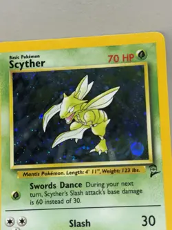 Pokemon TCG Scyther 17/130 Base Set 2 Holo - Lightly Played/Near Mint LP/NM - Image 4