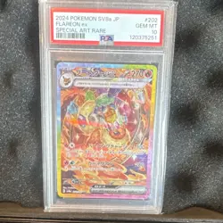 The Pokemon Company Flareon ex SV8a Terastal Fest ex SAR Holo 202/187 JP PSA 10 - Image 1