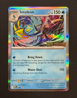 Pokemon TCG - Inteleon 002 PROMO - Mega Evolution STAMP - Pre-release - NM - Image 1