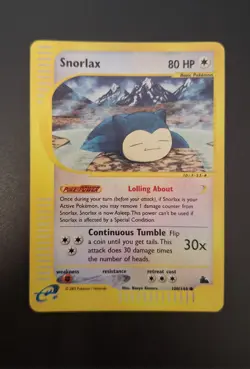 2003 Pokemon Skyridge Snorlax Reverse Holo #100/144 - Image 1