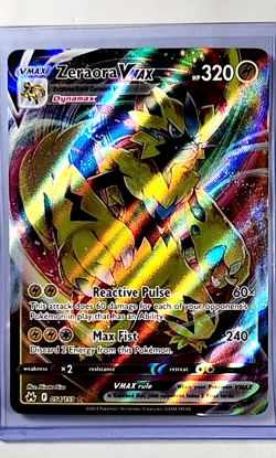 2023 Pokemon Crown Zenith Ultra Rare #54 Zeraora Vmax V Max - Image 1
