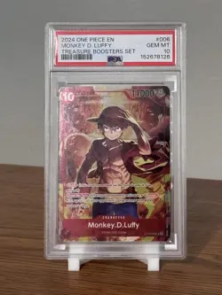 One Piece English Monkey D Luffy Treasure Boosters Set ST10-006 PSA 10 Gem Mint - Image 1