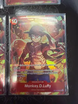 One Piece TCG Monkey D Luffy ST10-006 SR Treasure Booster Set Promo NM - Image 1