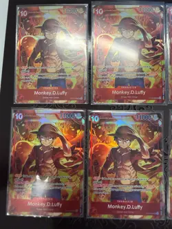 One Piece TCG Monkey D Luffy ST10-006 SR Treasure Booster Set Promo NM - Image 3