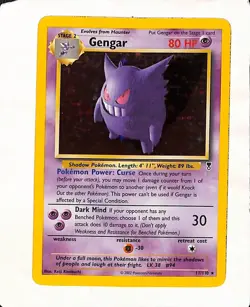 Gengar 11/110 Legendary Collection Holo Rare Pokemon TCG Card English HP 80 - Image 1