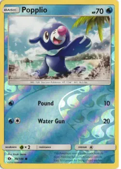 Popplio - (Water Web Holo) Holo #039/149 - Miscellaneous Cards & Products - NM - Image 1