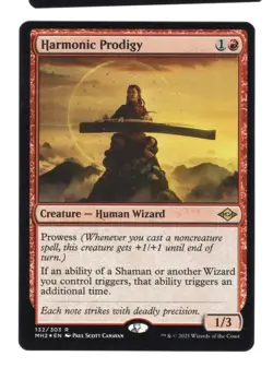 MTG English Harmonic Prodigy NM/M Foil Modern Horizons 2 - Image 1