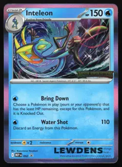 Inteleon - MEP 002 - Stamped - Black Star Promo - Pokemon Card - Image 1