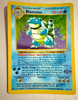 Pokemon TCG - Blastoise - 2/102 - Shadowless - Holo Rare - Base Set NM/LP - Image 1