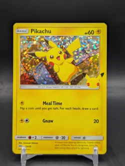 Pokemon PIKACHU 25/25 HOLO 25th Anniversary Mcdonalds Promo 2021 Pack 0141 - Image 1