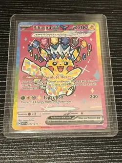 Pokemon TCG Pikachu EX 277/217 Ascended Hero’s Pack Fresh Mint Condition - Image 1