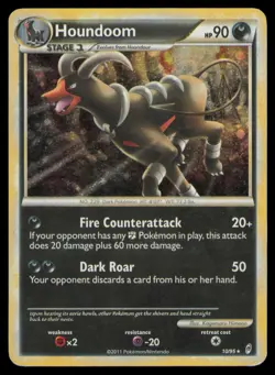 Houndoom 10/95 Holo Rare Call of Legends Pokemon Holo Heavily Played - Image 1