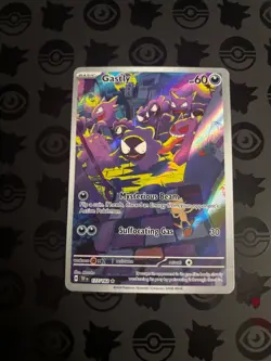 Pokemon TCG Gastly Illustration Rare Holo 177/162 SV05 2024 English - Image 1
