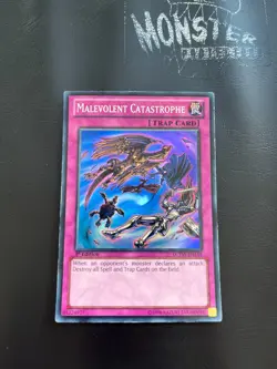YUGIOH MALEVOLENT CATASTROPHE SUPER RARE LCYW-EN148 1ST EDITION - Image 1