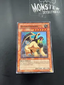 YUGIOH HIERACOSPHINX SUPER RARE TLM-EN012 1ST EDITION - Image 1
