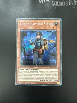 YUGIOH ADAMANCIPATOR SEEKER SECRET RARE SESL-EN001 1ST EDITION - Image 1