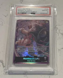 One Piece Monkey D Luffy OP05-060 ST18 PSA 10 GEM MINT - Image 2