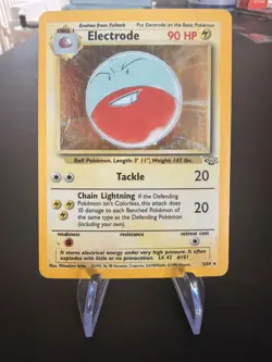 Electrode 2/64 Jungle Holo Rare Pokemon Card 1999 Vintage WOTC (MP) - Image 1