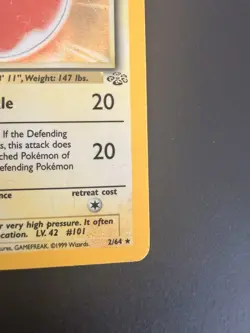 Electrode 2/64 Jungle Holo Rare Pokemon Card 1999 Vintage WOTC (MP) - Image 5