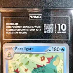 Feraligatr 2025 Pokemon Scarlet & Violet Illustration Contest 2024 Promo Card - Image 2