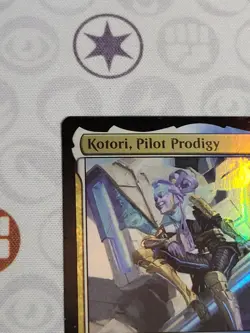 C4582 MAGIC MTG COMMANDER KAMIGAWA NEC KOTORI, PILOT PRODIGY #002 NM FOIL - Image 3