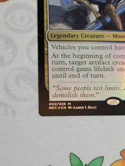 C4582 MAGIC MTG COMMANDER KAMIGAWA NEC KOTORI, PILOT PRODIGY #002 NM FOIL - Image 4