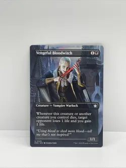Vengeful Bloodwitch (Borderless) Foundations Regular NM 325 Vampire, MTG - Image 1