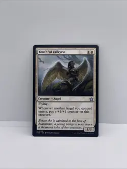 Youthful Valkyrie #149 (NM) Foundations FDN Magic Angel Creature, MTG - Image 1