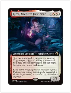 1x Kirol, Attentive First-Year, Extended Art, Lorwyn Eclipsed, Magic MTG NM - Image 1