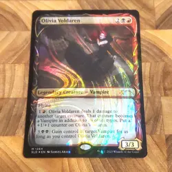 1x Olivia Voldaren, Halo Foil - Secret Lair Magic MTG LP Light Play Minor Defect - Image 1