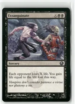 Exsanguinate 61 Uncommon Scars of Mirrodin Magic: The Gathering Lightly Played - Image 1