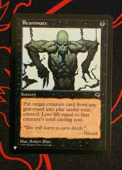 MTG Reanimate (Retro Frame) x1 Near Mint from The List Reprints - Image 1